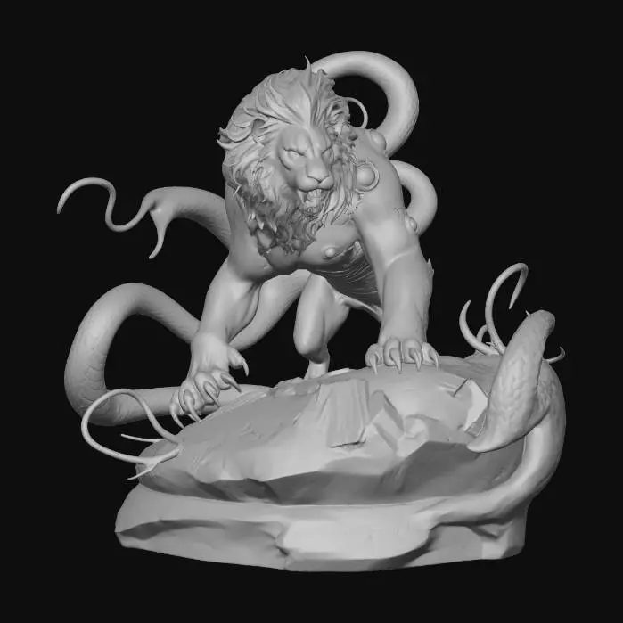 3D model for Yaldaboath - Illuminated Shadow of Void