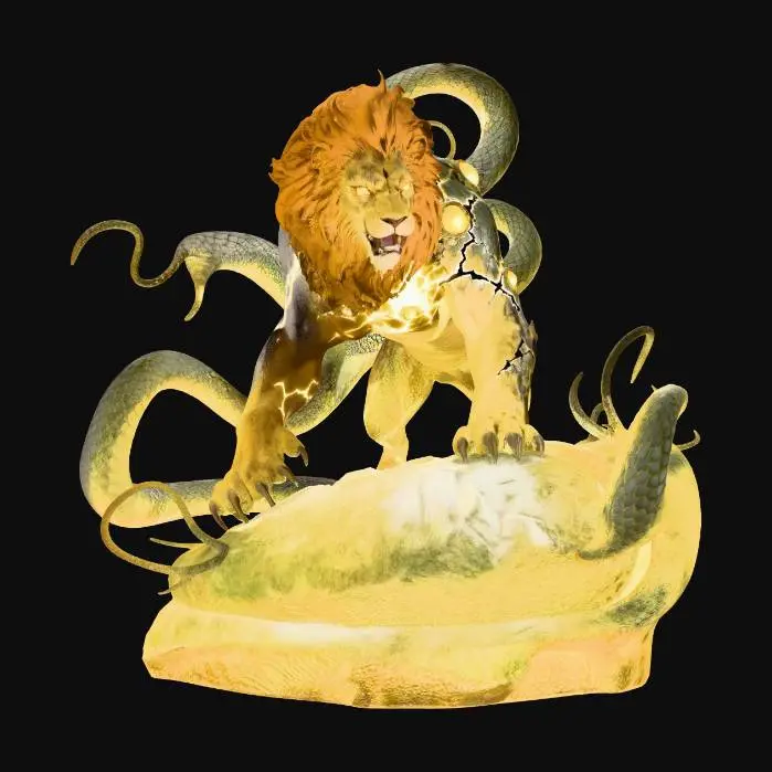 3D model for Yaldaboath - Illuminated Shadow of Void