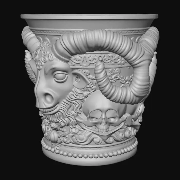 3D model for Crowned Ram Tankard