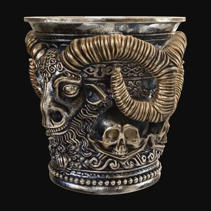 3D model for Crowned Ram Tankard