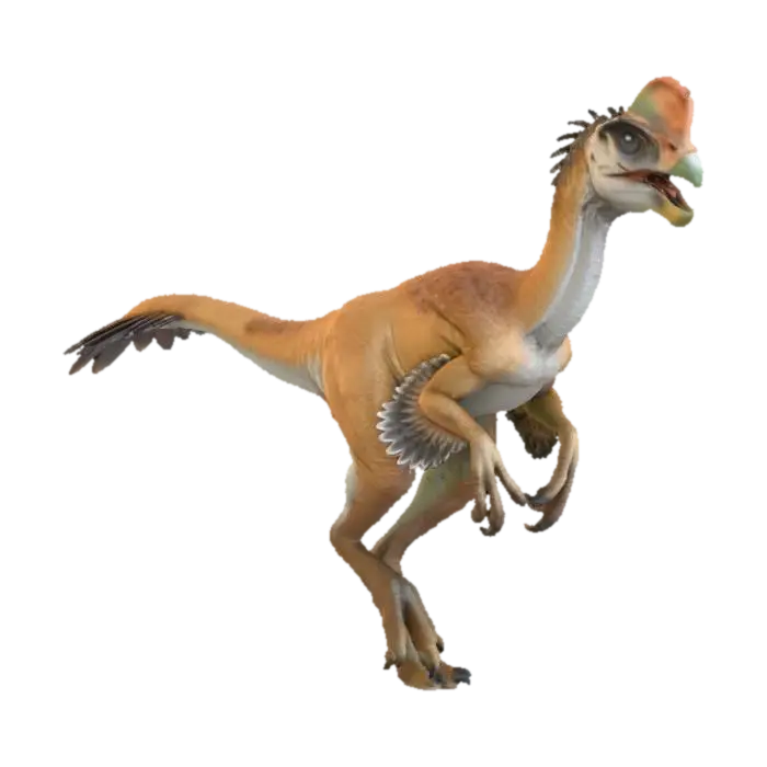 由 Meshy Games 制作的 Feathered Dinosaur Stroll — 使用 Meshy AI 3D 生成器制作，免费下载 FBX OBJ GLB STL