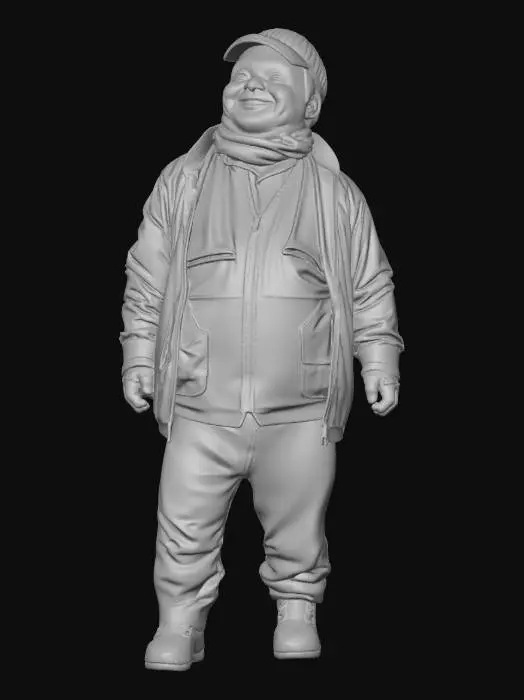 3D model for Contented Stance