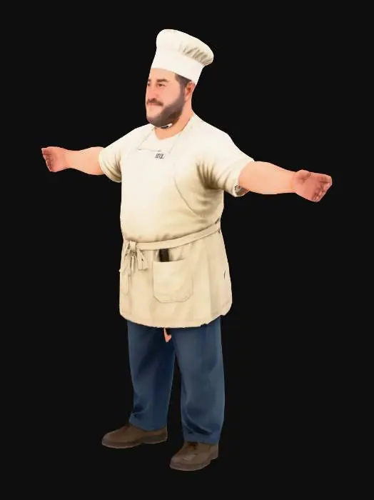 3D model for Baker in Uniform