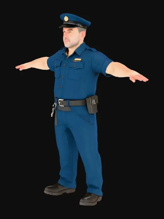 3D model for Officer in Uniform