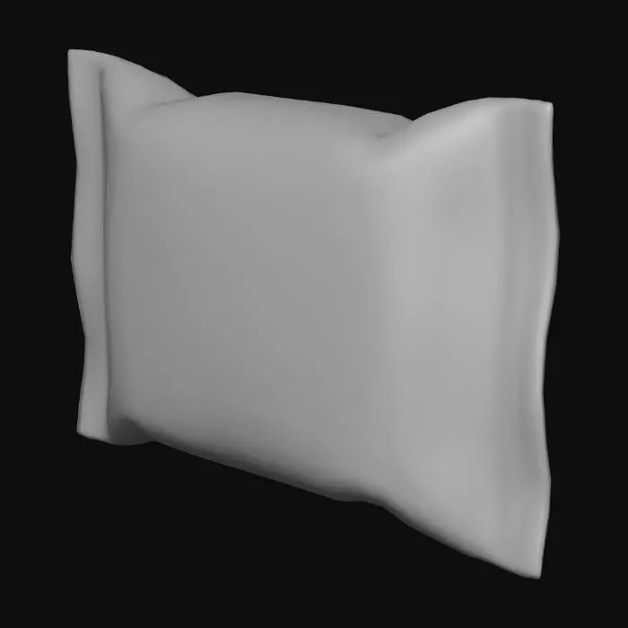 3D model for Stylized 3D game prop. A larger “double” energy bar pack: a chunky chocolate snack wrapper with a clear “2x” style marking and a simple lightning or arrow graphic to suggest speed. The wrapper uses a bright gradient color scheme (for example yellow-to-red or blue-to-purple), with glossy reflections and a slightly bulging shape that suggests two bars inside. Clearly a stronger mid-tier energy snack. Isolated on pure white background, soft studio lighting, clean readable silhouette, saturated colors.