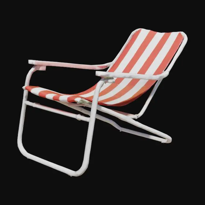 3D model for  lawn chair