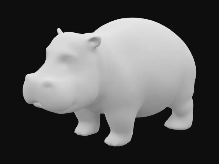 3D model for mo dang the baby hippo