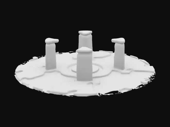 3D model for alien stonehenge