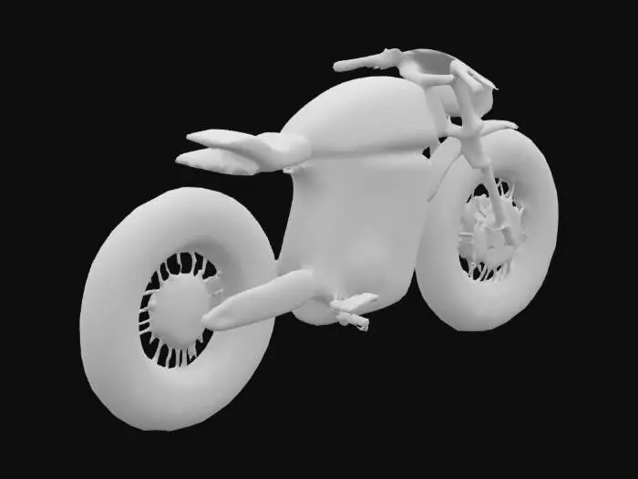 3D model for electric bike futuristic