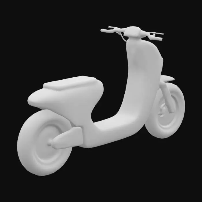 3D model for electric moped futuristic