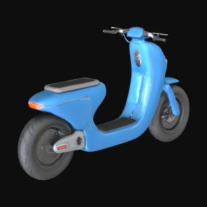 3D model for electric moped futuristic