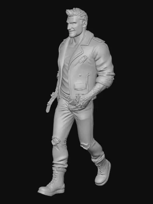 3D model for villain human walking the streets , the character is like a gta guy