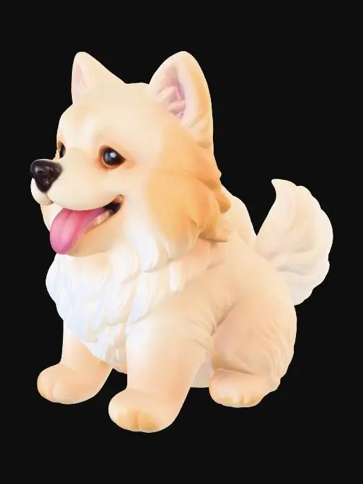 3D model for cute samoyed
