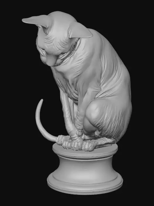 3D model for Bronze Dinosaur on a Pedestal