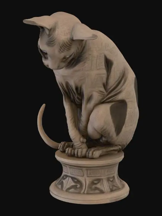 3D model for Bronze Dinosaur on a Pedestal