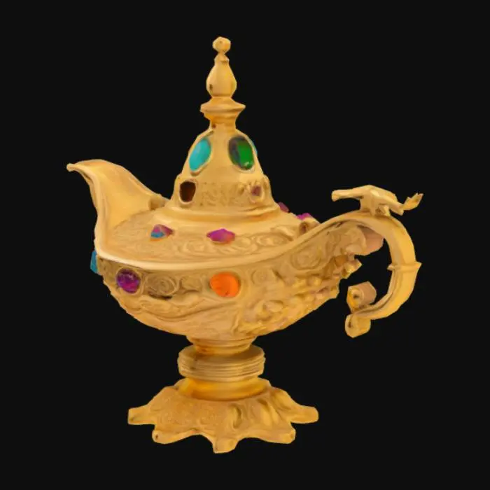 3D model for aladin's genie lamp

