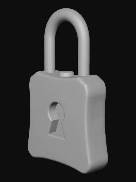 3D model for Padlock Icon