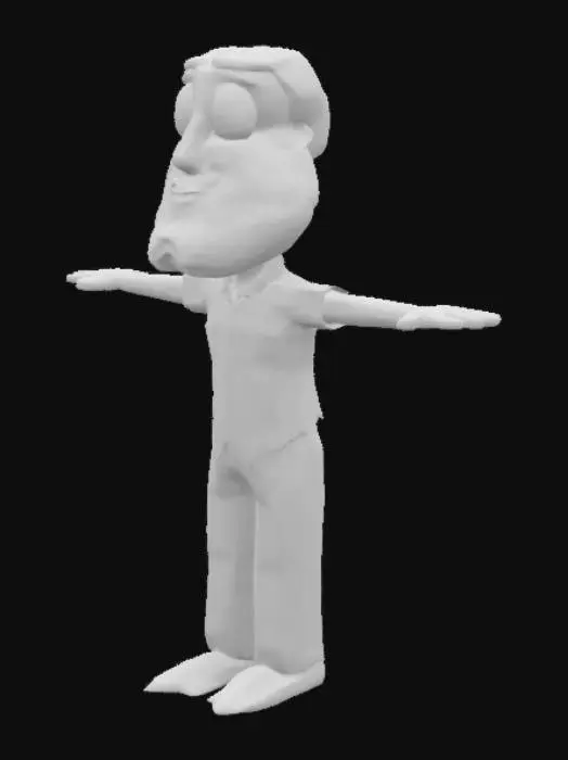 3D model for Character in T-Pose