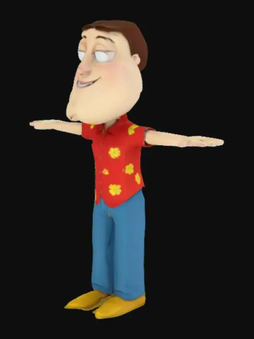 3D model for Character in T-Pose