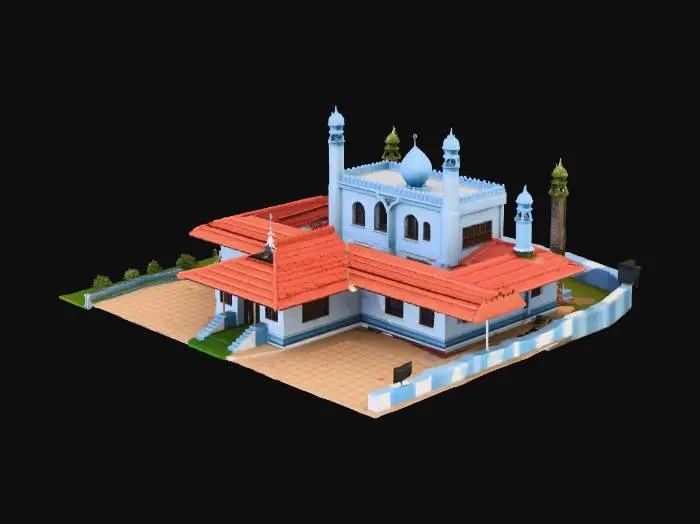 3D model for Mosque Among Trees
