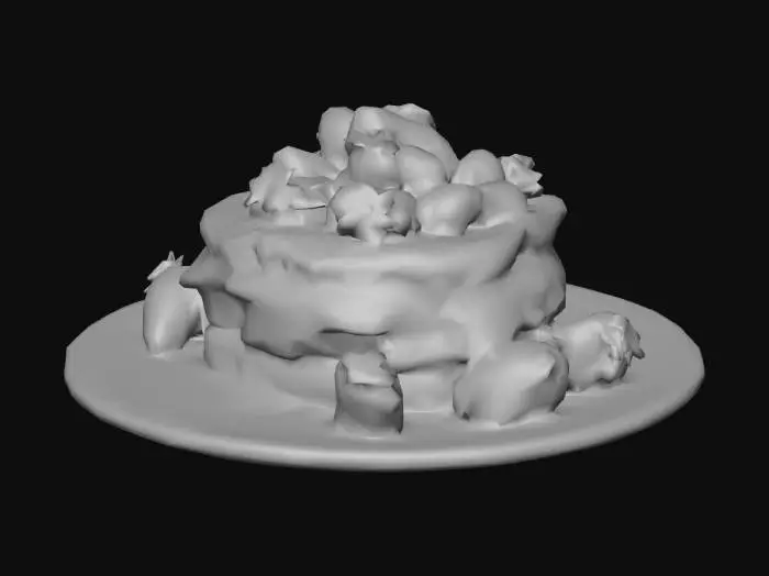 3D model for suntuosa tarta de fresa con merengue