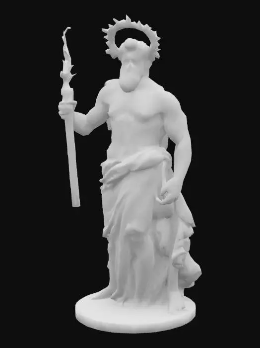 3D model for Escultura de Zeus Grecia iridescente alto detalle y calidad #AroundTheWorld#