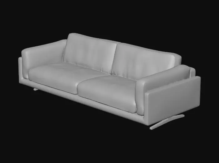 3D model for Beige Modern Sofa