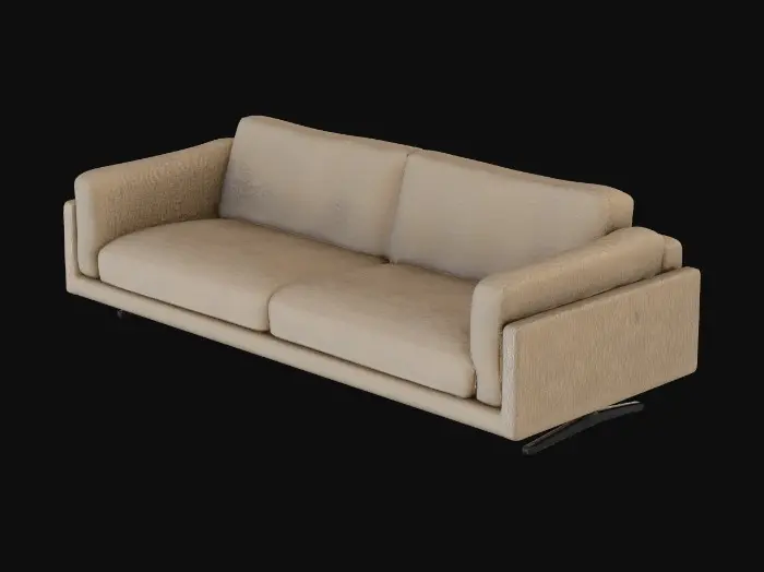 3D model for Beige Modern Sofa