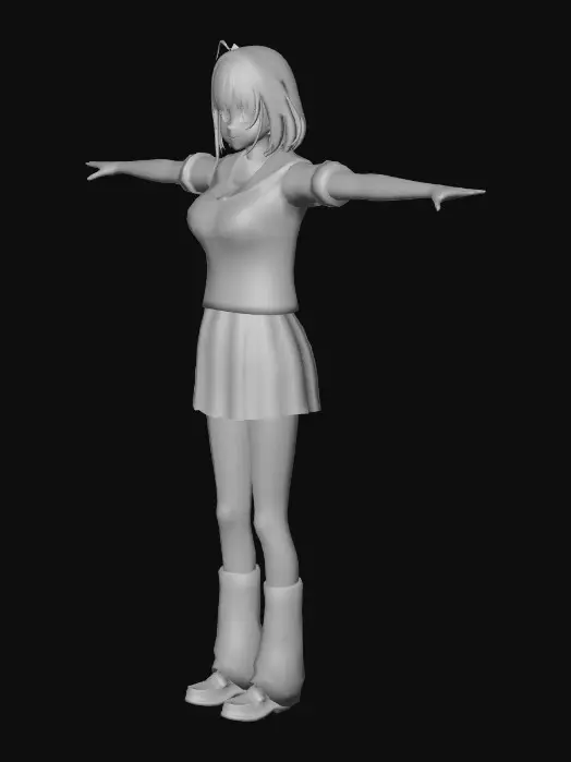 3D model for Satomi Makise