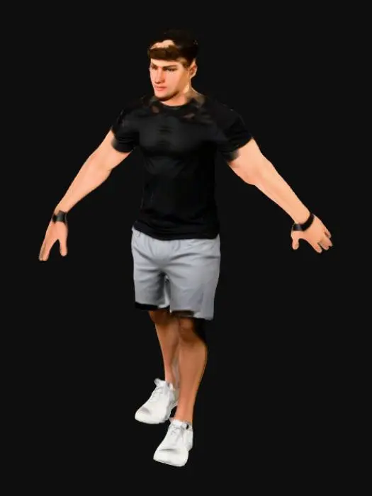 3D model for Venky athelete