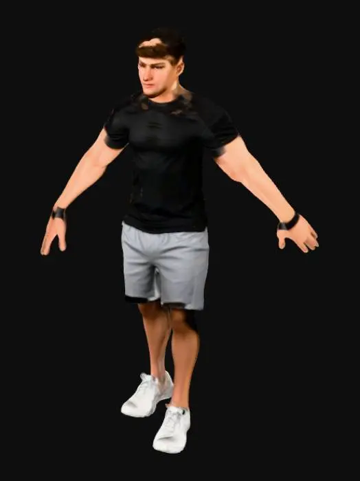 3D model for Venky athelete