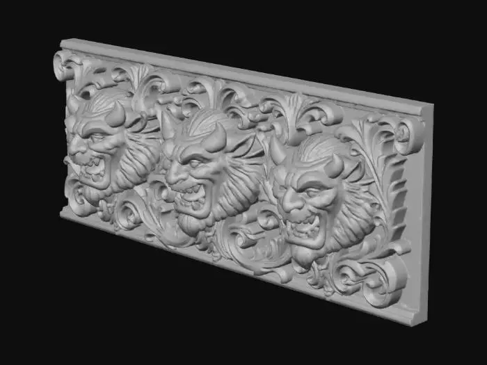 3D model for Gothic Gargoyles Moulding