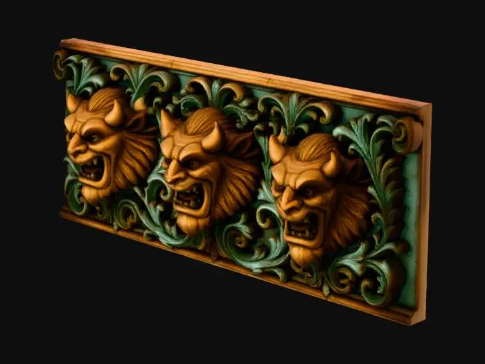 3D model for Gothic Gargoyles Moulding