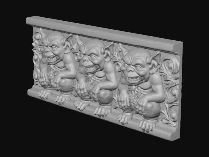 3D model for Gargoyle Trio Moulding