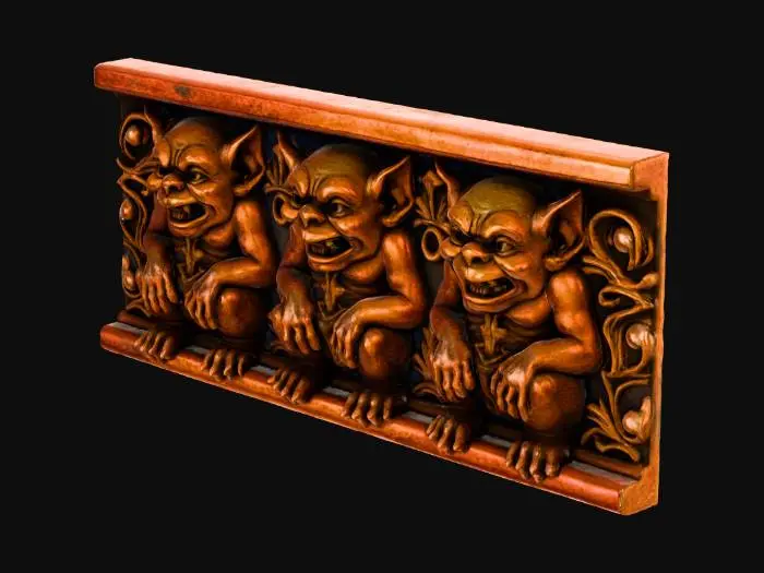 3D model for Gargoyle Trio Moulding