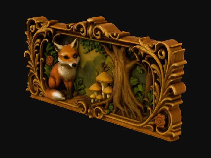 3D model for Woodland Serenity Frieze