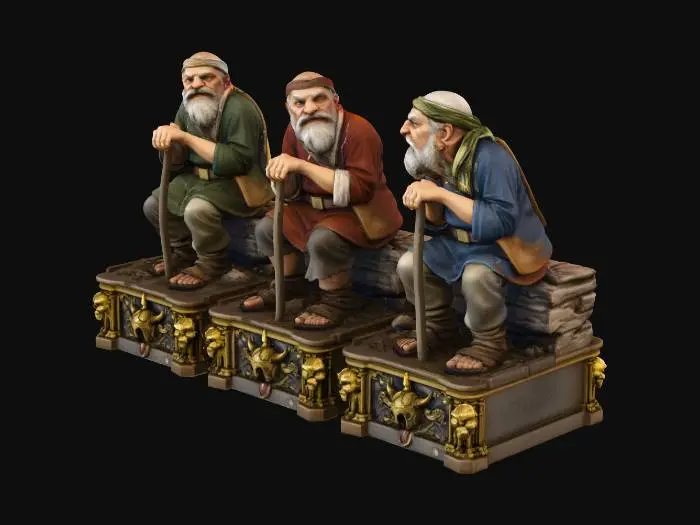 3D model for Elderly Trio