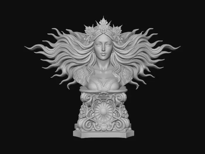 3D model for Sun Crowned Muse