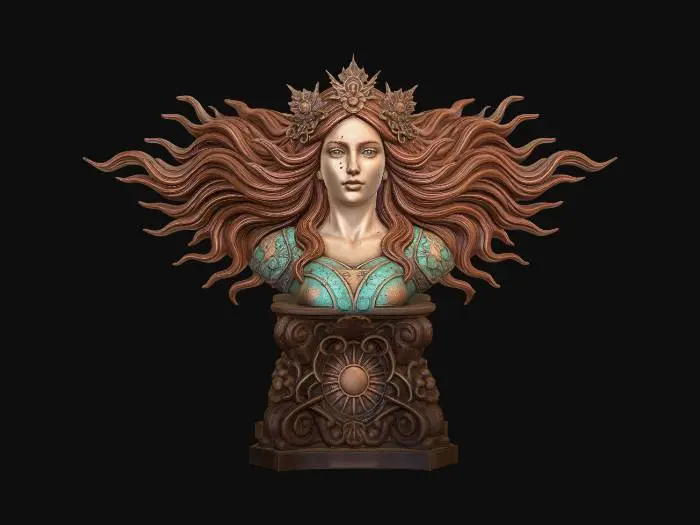 3D model for Sun Crowned Muse