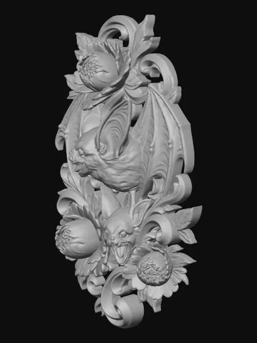 3D model for Enchanted Bats Adorned