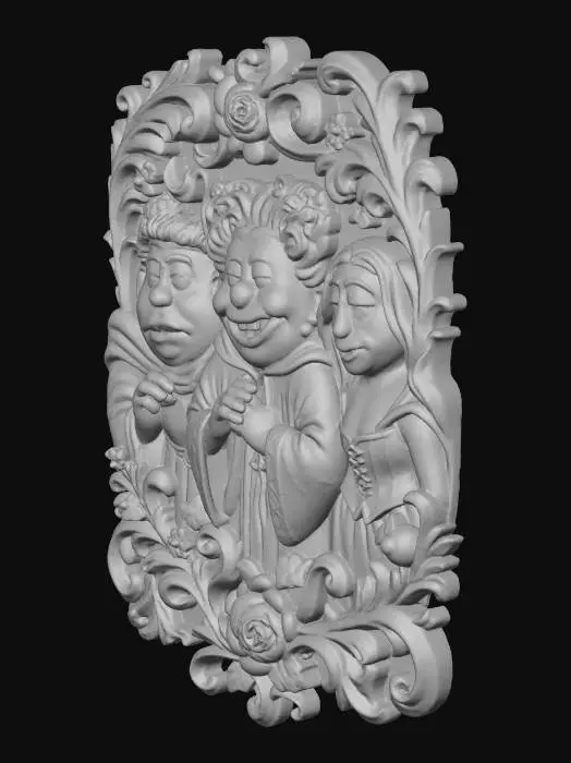 3D model for Witches' Relief