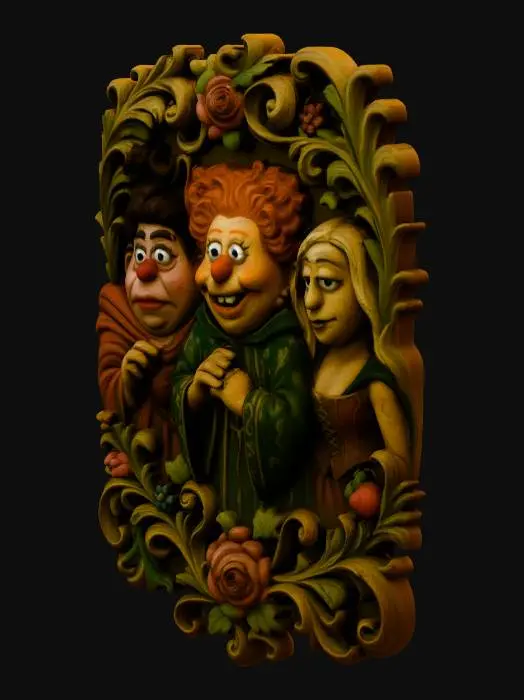 3D model for Witches' Relief