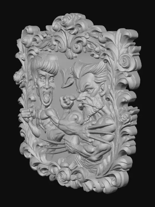 3D model for Epic Showdown in Relief