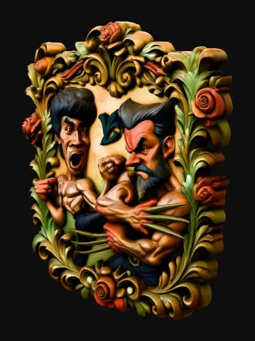 3D model for Epic Showdown in Relief