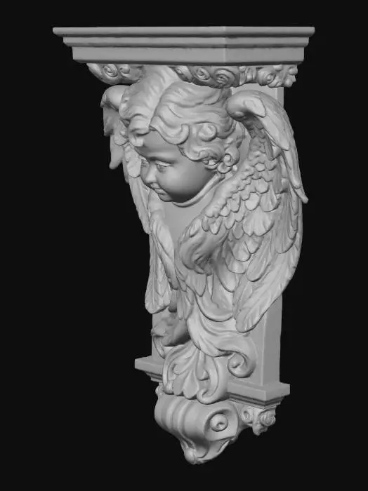 3D model for Cherubic Sconce Console