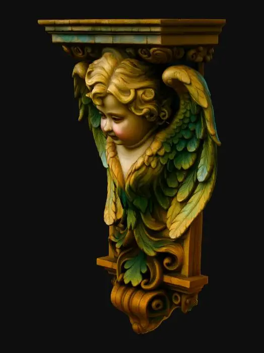3D model for Cherubic Sconce Console