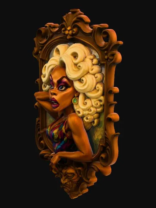 3D model for Glamorous Portrait