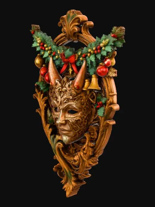 3D model for Mask of Festive Whimsy