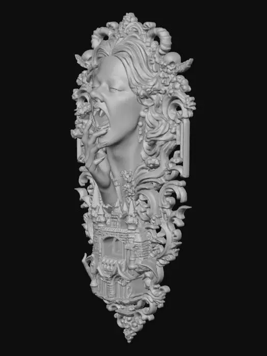 3D model for Crimson Elegance