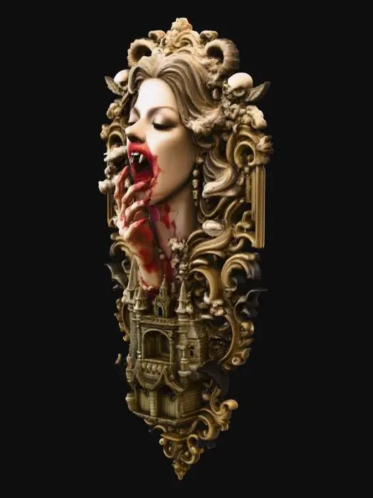 3D model for Crimson Elegance